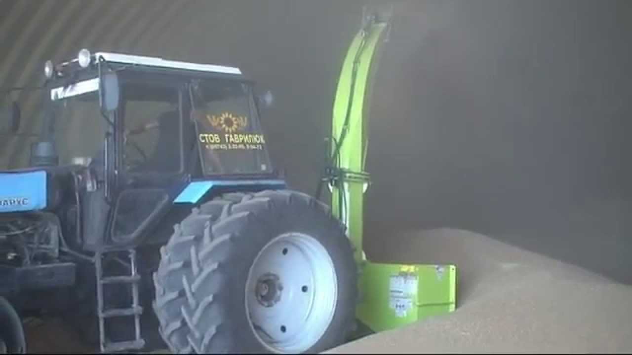 SCHULTE SDX-102. Grain thrower.  Перекидка пшеницы в зернохранилище.   ООО 