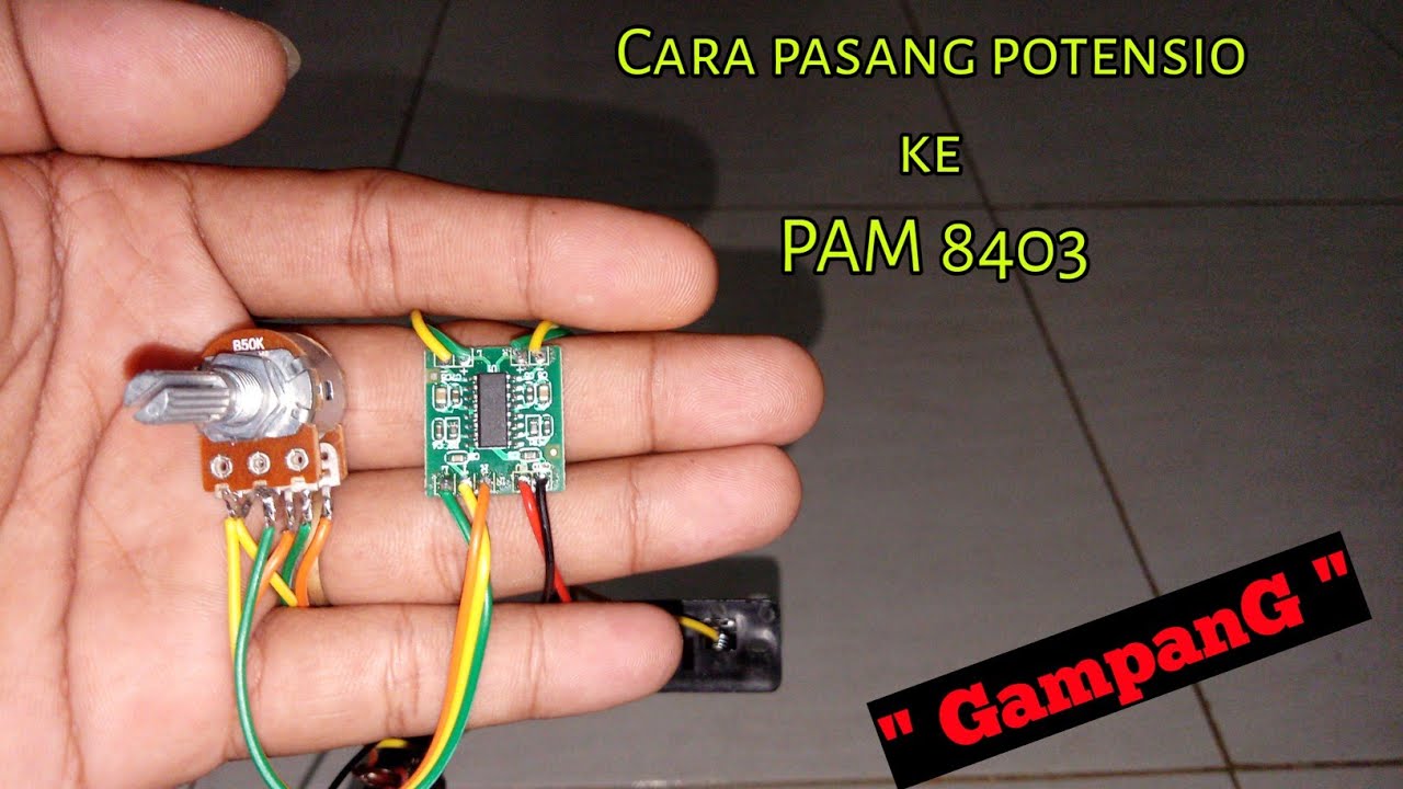 Cara Pasang Potensio Stereo ke Pam 8403 | Simple‼️