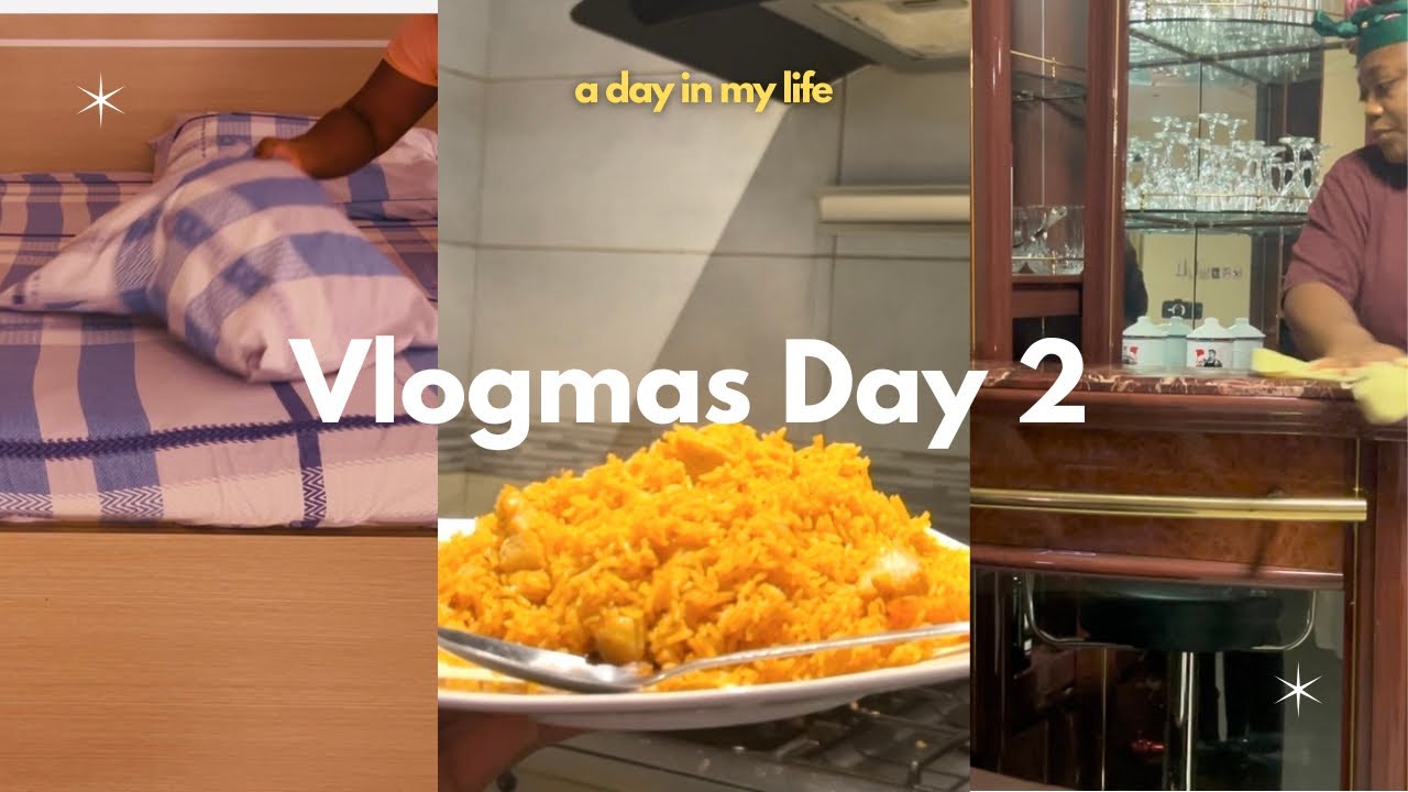 Vlogmas Day 2 | A *realistic *day in my life, Cooking, cleaning/ life of Ghanaian girl #vlogmas2025 