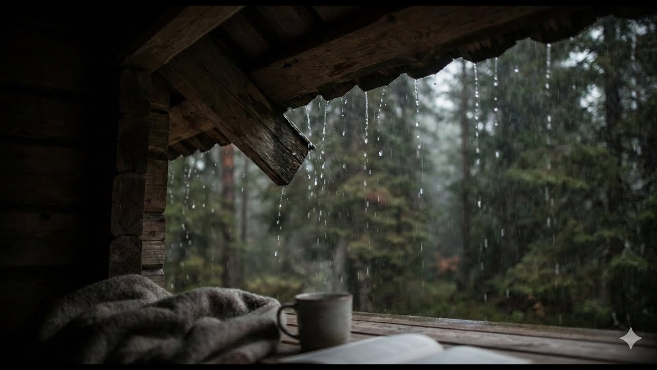 Cozy Rain Under the Roof 🌧️ Relaxing Rain Sounds for Sleep & Stress Relief