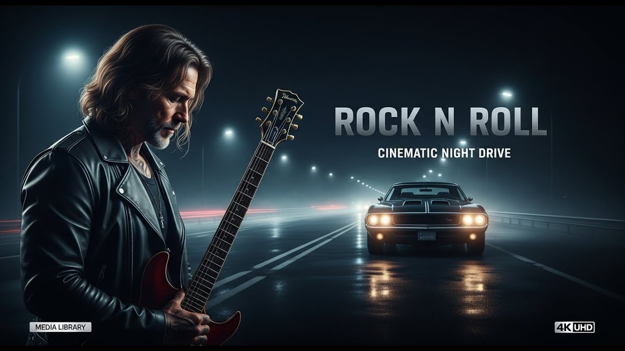 Electric Guitar and Steel Machines After Dark #ElectricGuitar #RockCinema #DarkLuxury