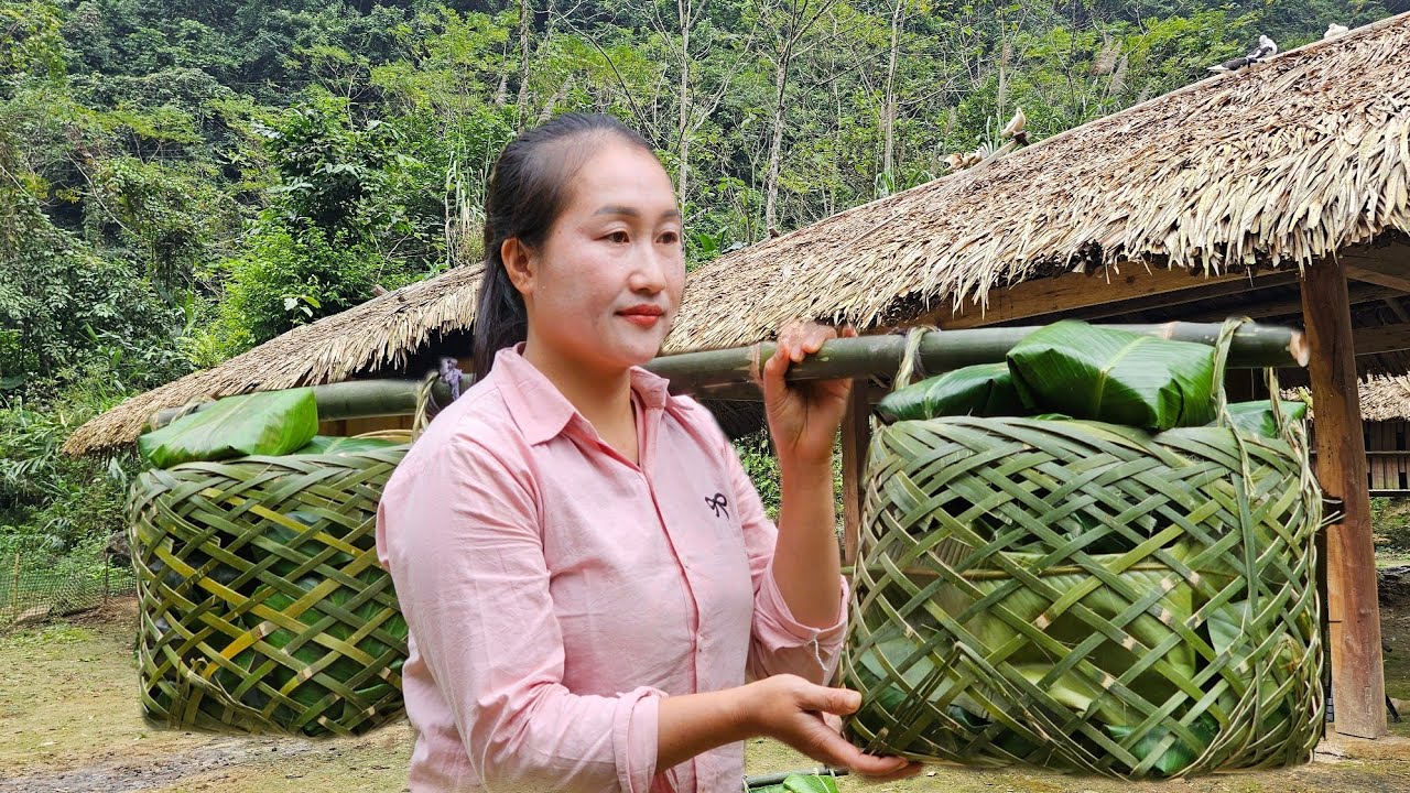 How to make gac fruit sticky rice with rich flavor to sell at the market, cooking | Ly Thi Tam