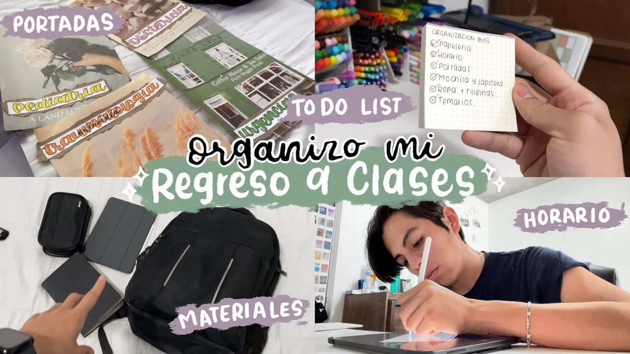 Organización para el REGRESO A CLASES✨ | Papeleria, portadas, mochila y más 🖍