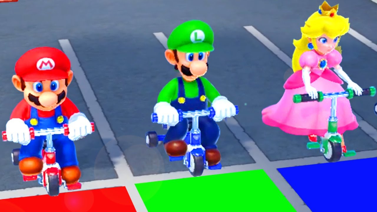 Super Mario Party Minigames - Luigi Vs Mario Vs Peach Vs Bowser Jr. (Master Difficulty)