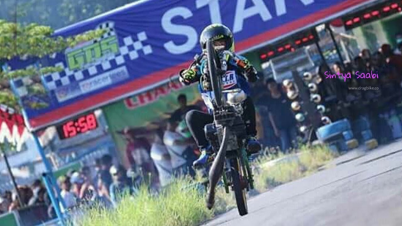 sedikit insiden jungkir balik drag bike GDS FUN 2018