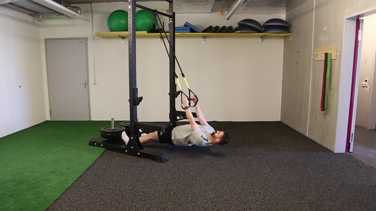 TRX Ruderzug Scapula - tiefe Position