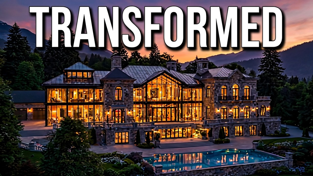 Abandoned Stone Castle Ruins Transformed into a Dream Royal Glass Mansion