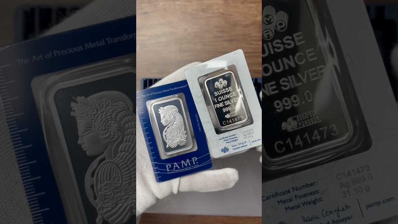 Brand New 1 Oz Silver Bars from PAMP Suisse!