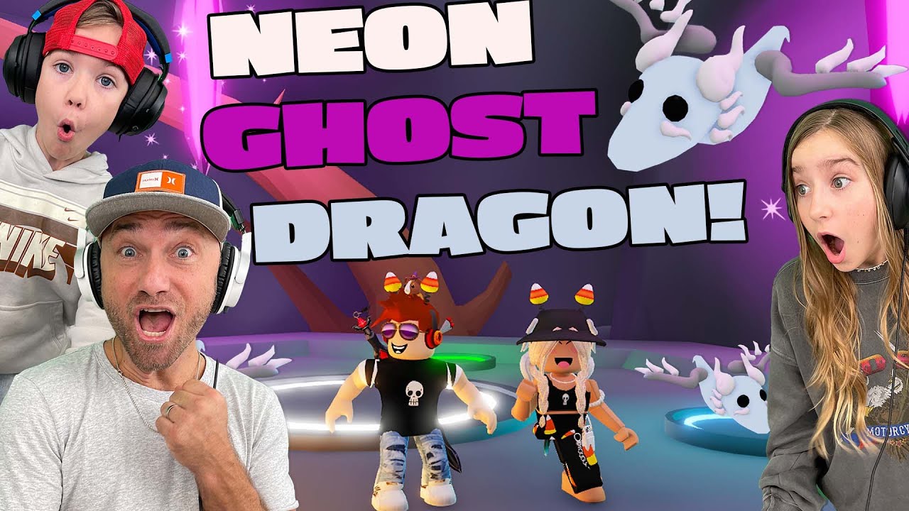 We Make The FIRST Ever NEON GHOST DRAGON!! New Adopt Me Legendary HALLOWEEN Pet!
