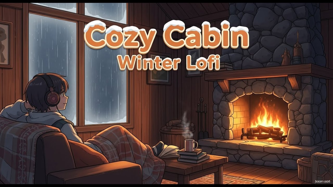 Winter Lofi Music: Cozy Cabin Ambiance For Relaxation And Study