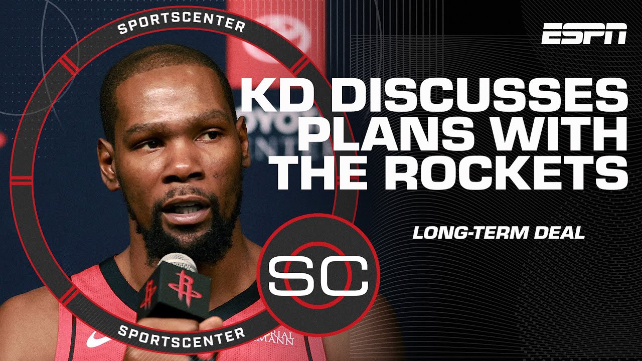 Kevin Durant intends to stay in Houston LONG TERM 👀 'He wants to be here' 🗣️ - Windy | SportsCenter