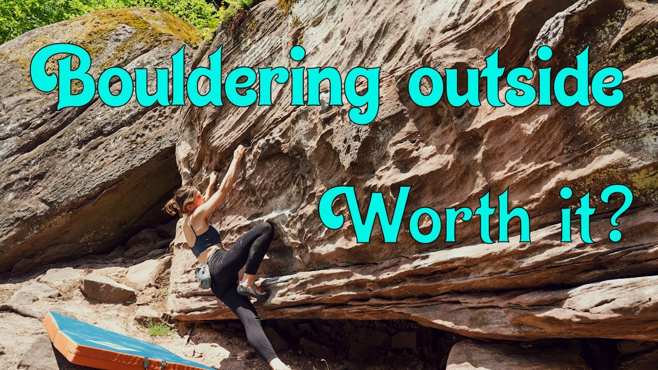 Beginner's first time bouldering outside