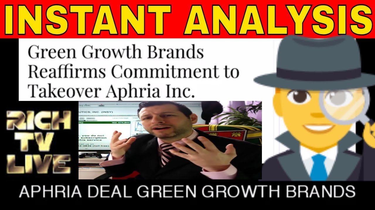 Green Growth Brands Reaffirms Commitment to Takeover Aphria Inc.🔥💸