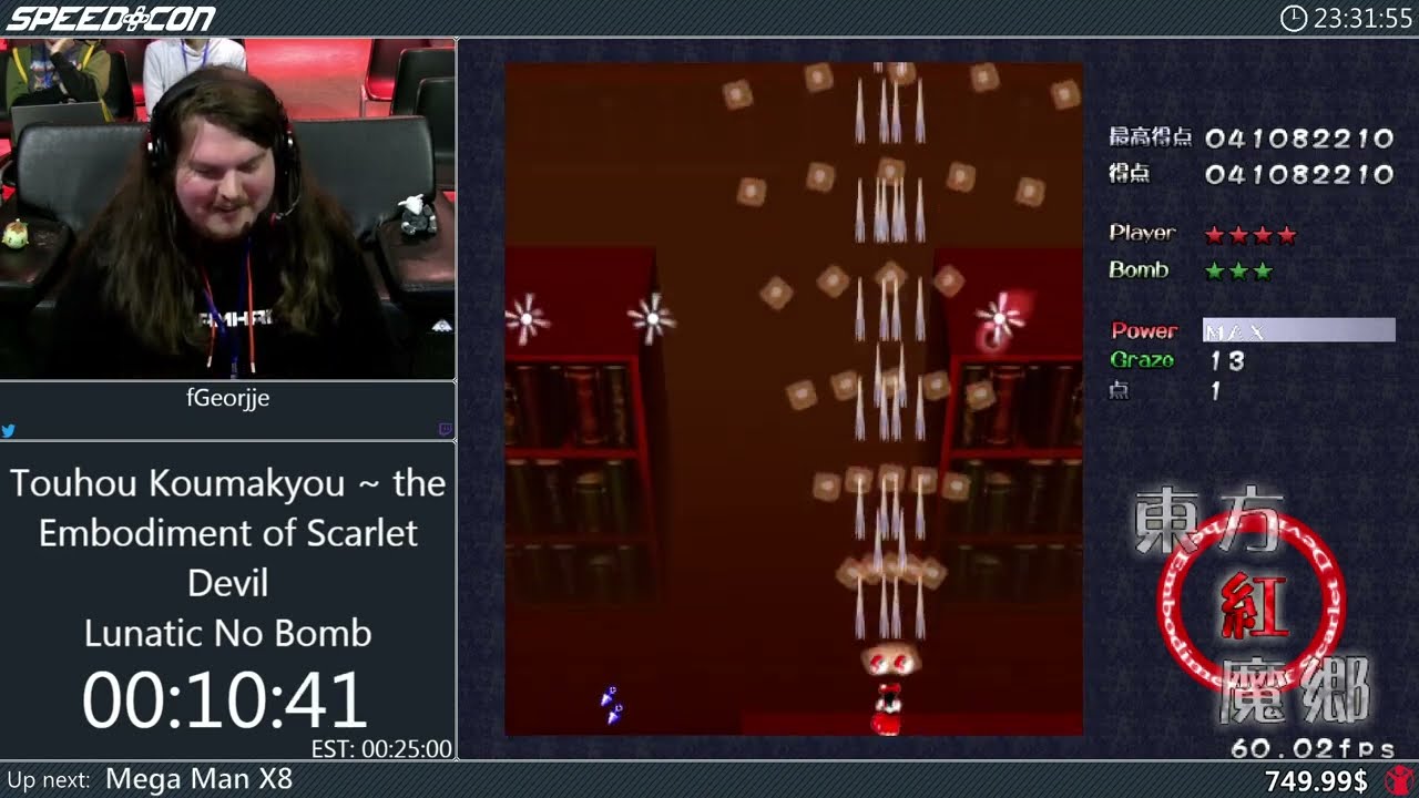 Touhou Koumakyou ~ the Embodiment of Scarlet Devil - Lunatic No Bomb by fGeorjje | SpeedCon 2024