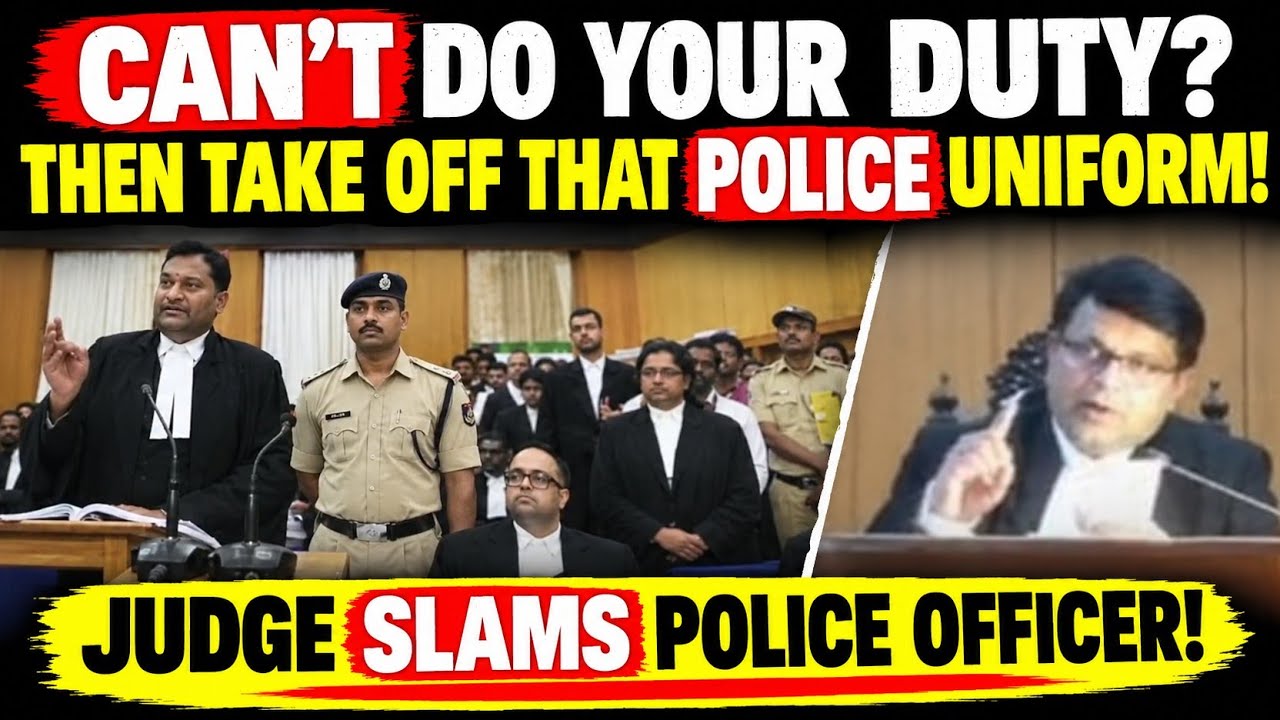 &ldquo;IF YOU CAN&rsquo;T DO YOUR DUTY, TAKE OFF THE POLICE UNIFORM!&rdquo; &mdash; JUDGE GRILLS POLICE OFFICER IN COURT!