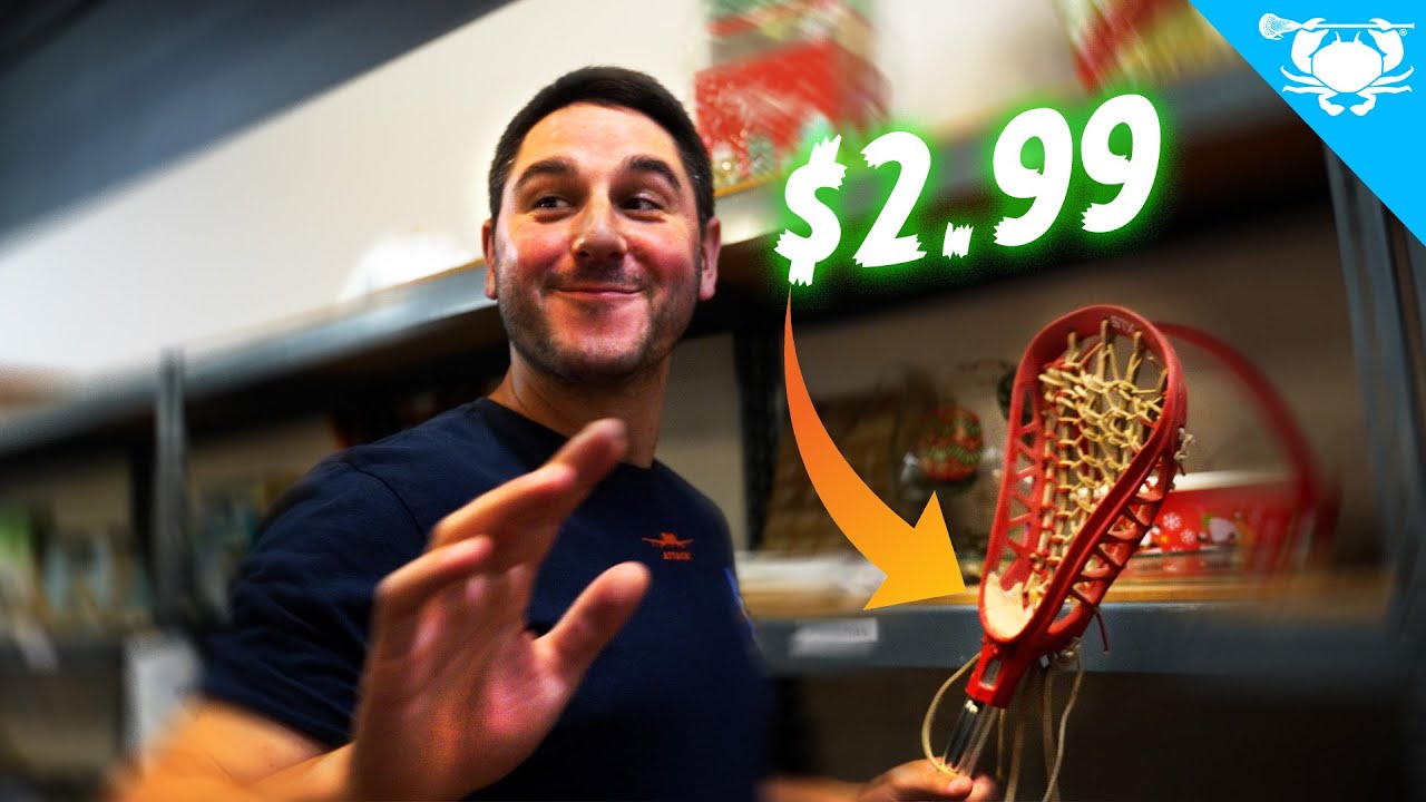 fighting for the best thrift store lacrosse stick