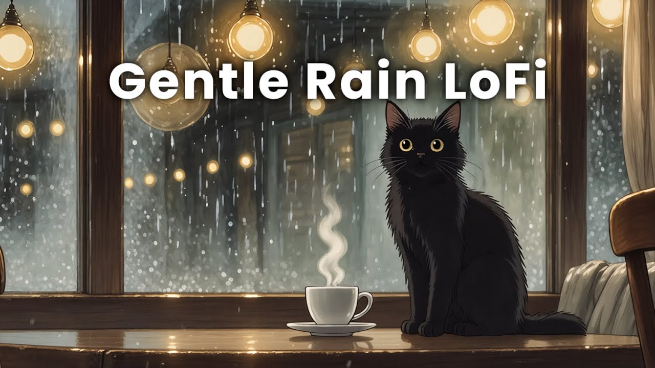 Gentle Rain LoFi Jazz ｜ Relaxing Music for Study & Focus [1 Hours]