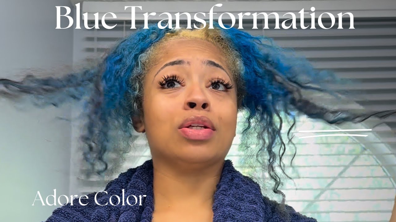 Dying my hair : Adore Indigo Blue & Ocean Blue FYP
