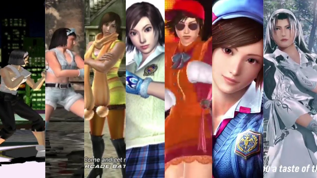 Evolution of Jun & Asuka Kazama in Tekken Games [Tekken2-Tekken8] 4k 60 fps