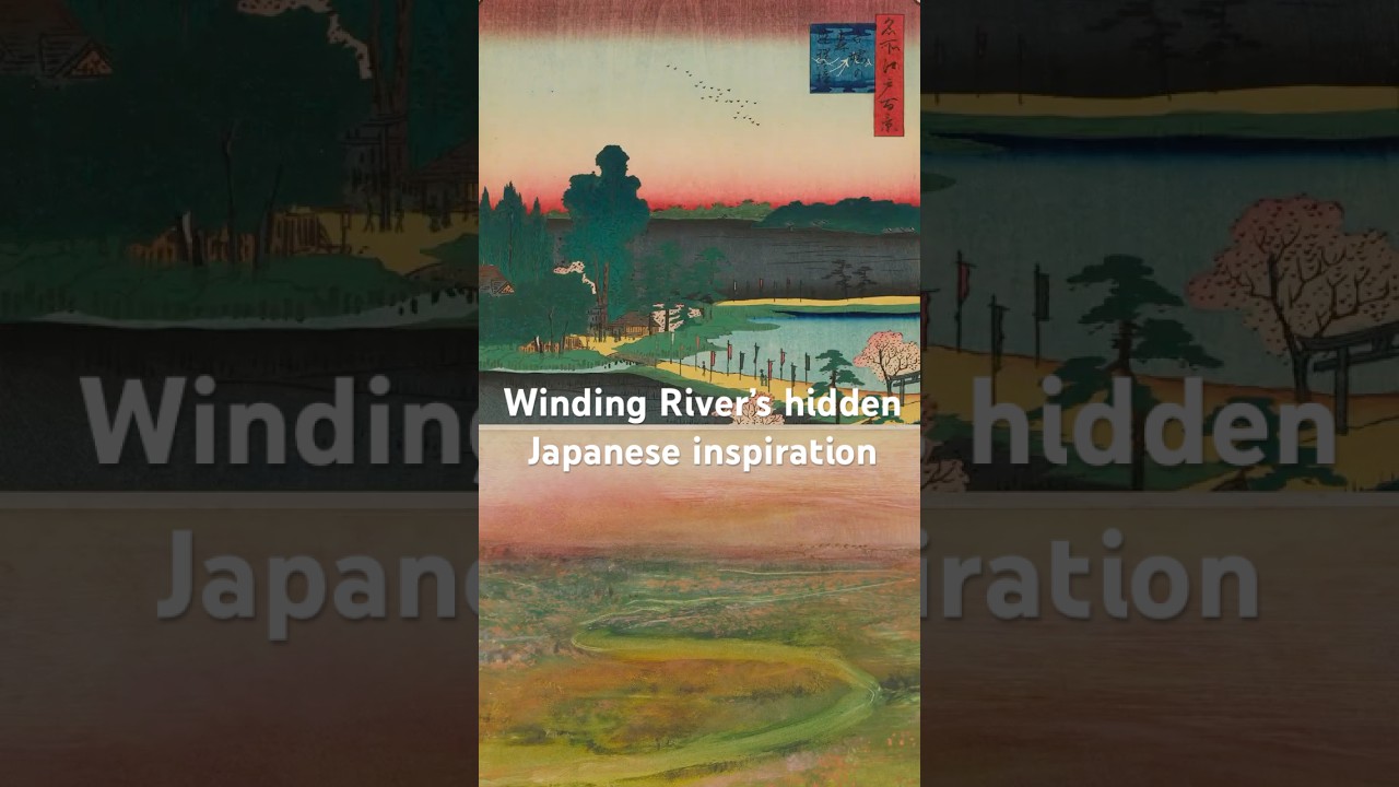 Degas' Winding River & Ando Hiroshige  #art #japaneseart