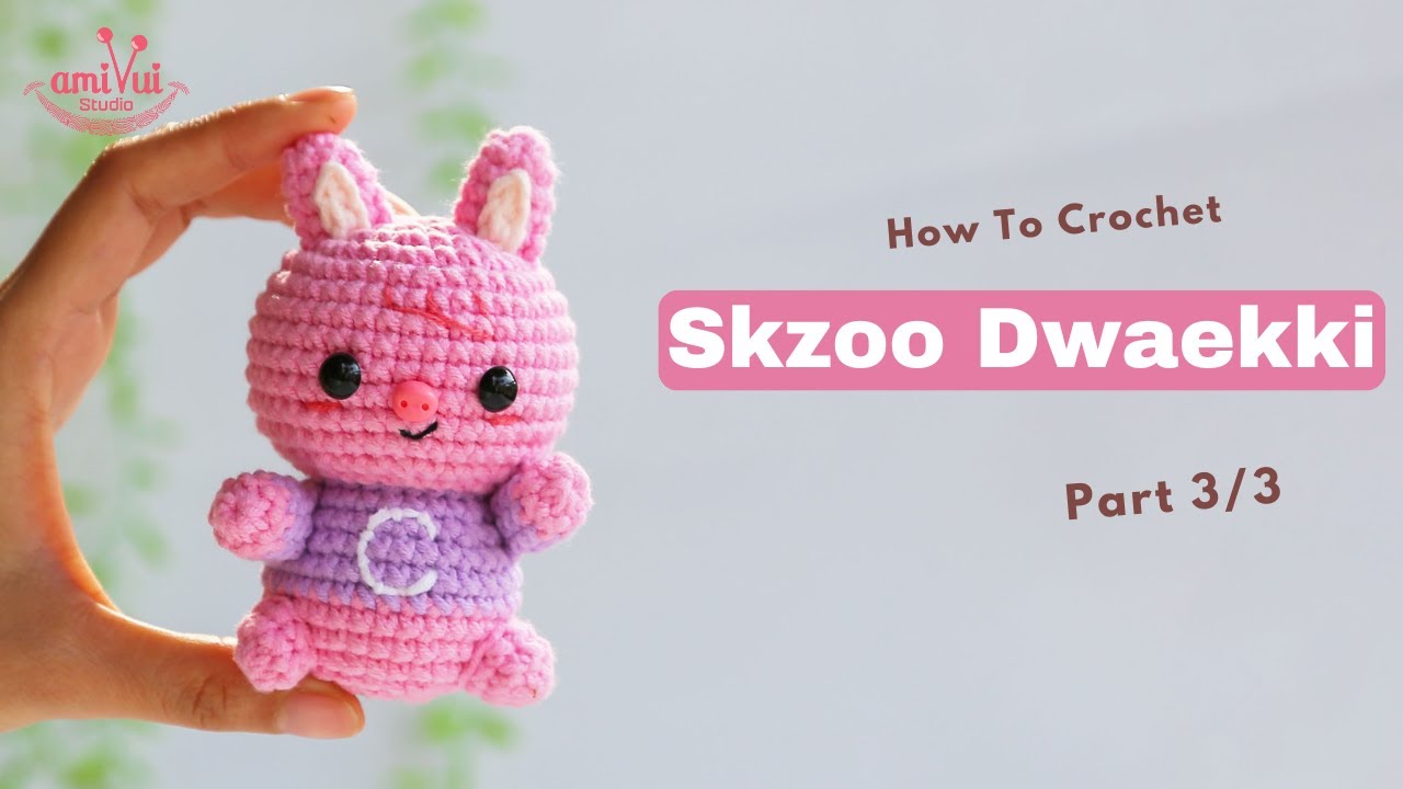 #417 | Amigurumi Skzoo Dwaekki (3/3) | Crochet Skazoo | Amigurumi Beginner Tutorial | AmivuiStudio