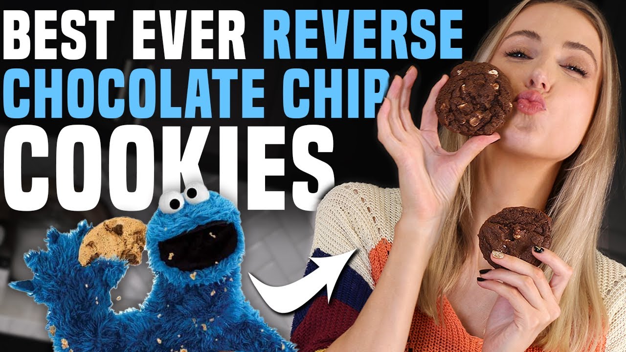 The BEST EVER Reverse CHOCOLATE CHIP COOKIES RECIPE... you NEED to make these!!