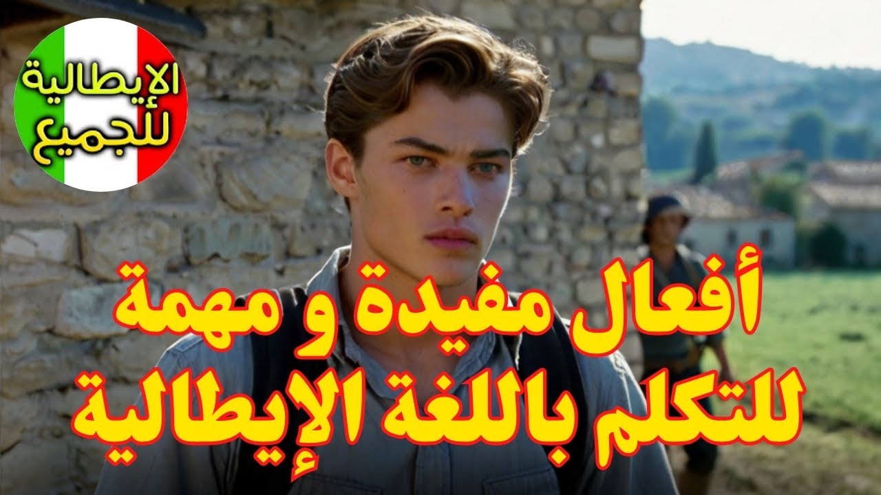 الجمل الأكثر إستعمالا بالإيطالية مترجمة بالعربية