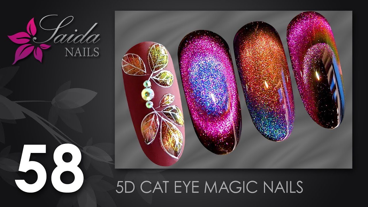 5D Cat Eye Magic Nails ❀ Magnetic Nail Polish In Action