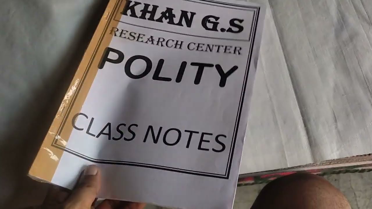 Polity Class Notes in Hindi by Khan Sir GS | Railway | Bihar SSC CGL | BPSC | PCS
