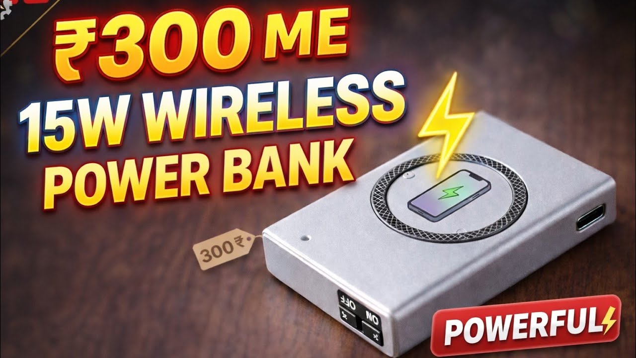 सिर्फ ₹300 में Powerful Wireless Power Bank ⚡ | 15W Wireless Power Bank घर पर बनाएं 🔋