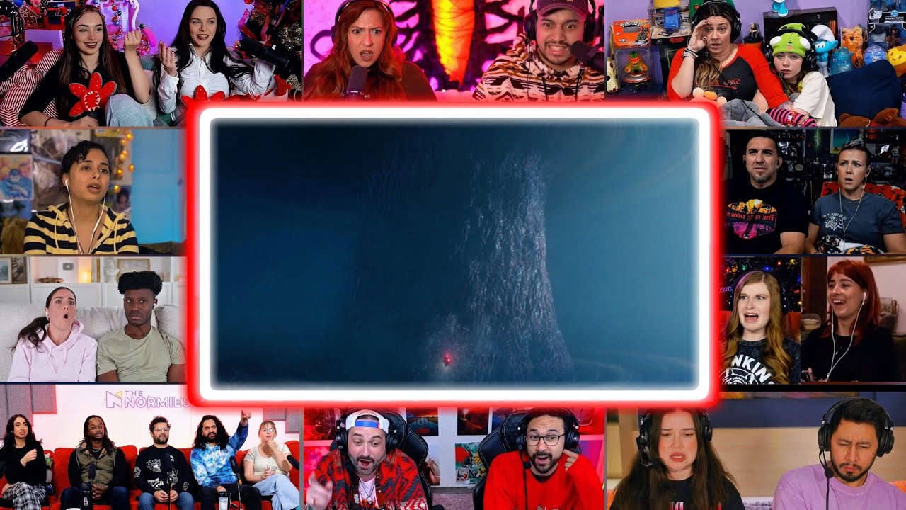 Youtubers React To THE UPSIDE DOWN BEING A WORMHOLE REVEAL | Stranger Things S5 Ep 7 Reaction Mashup