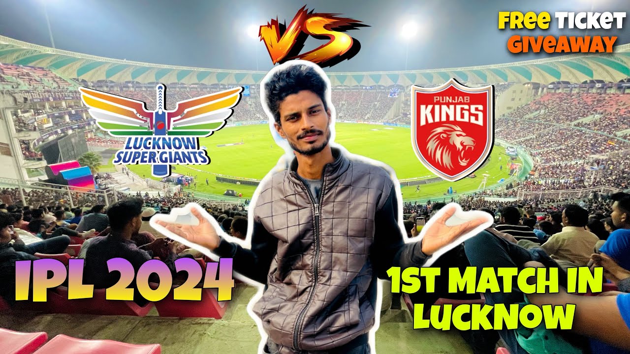 First Time LIVE IPL Match Experience 😍 | Ekana Stadium | LSG Vs PBKS | Ziya Vlogs