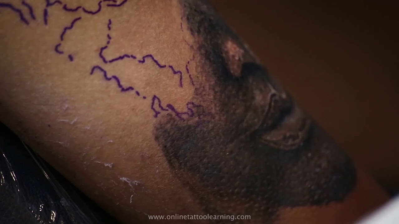 Realism Tattoo Timelapse - Making of Buddha coverup Tattoo