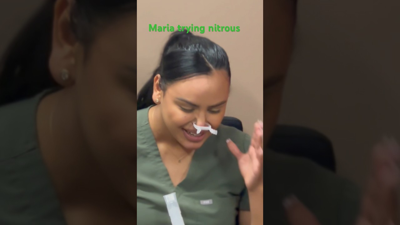 My staff trying laughing gas