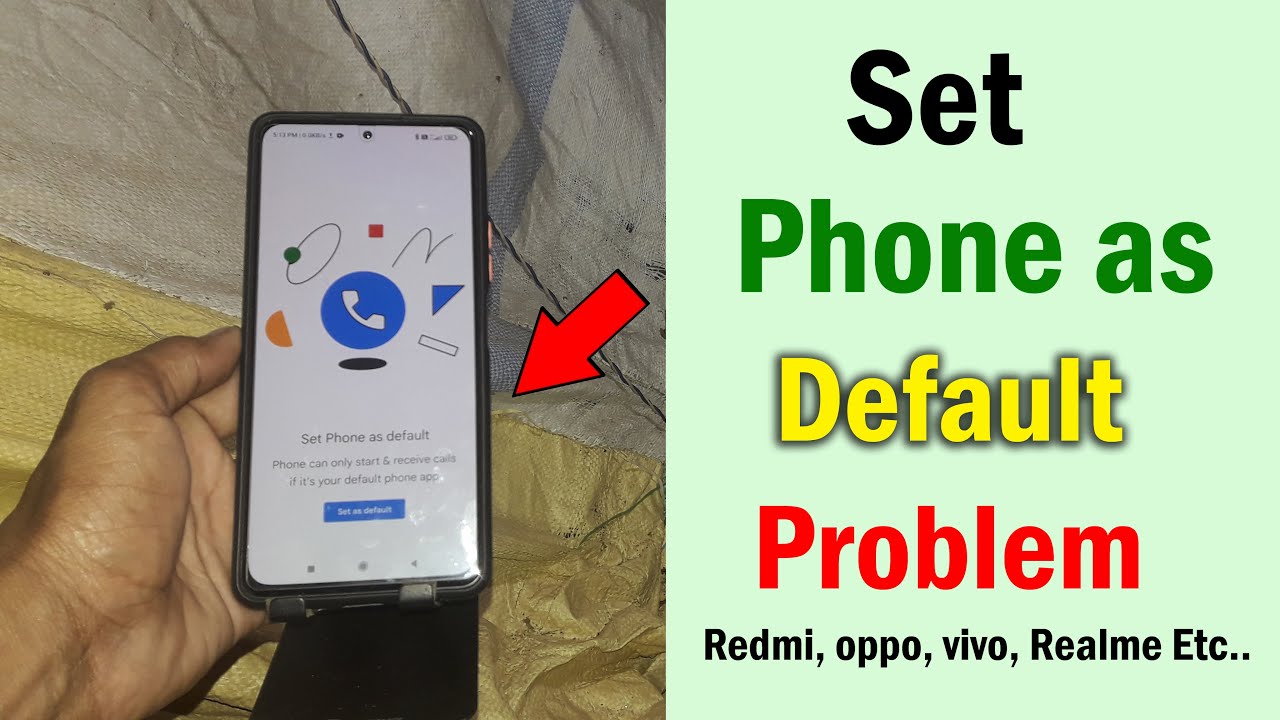 How to fix set as default problem | Set phone as default problem kaise hataye