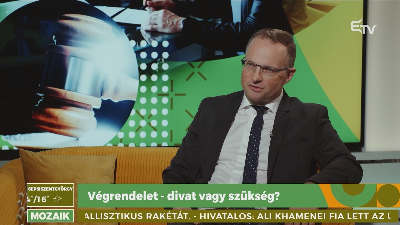 Végrendelet: divat vagy szükség? – Mozaik