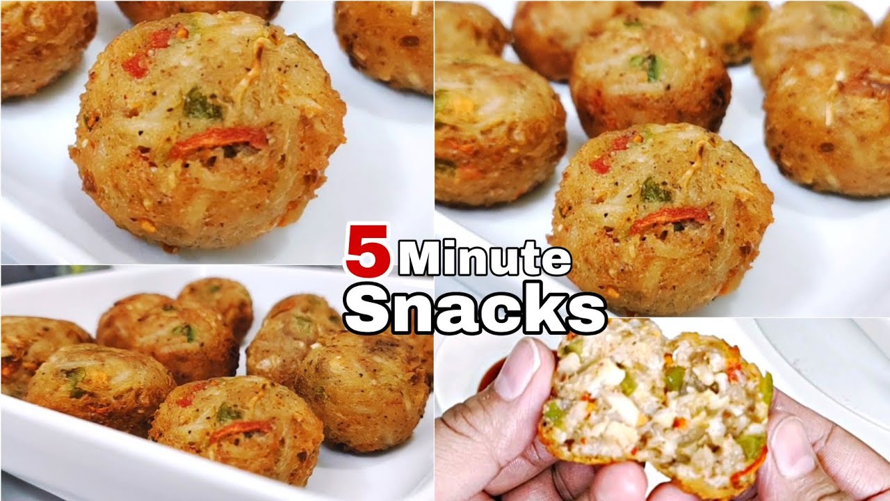 5 Minutes Recipe | Crispy Noodles Ball Recipe | Quick and Easy Evening Snacks Recipe