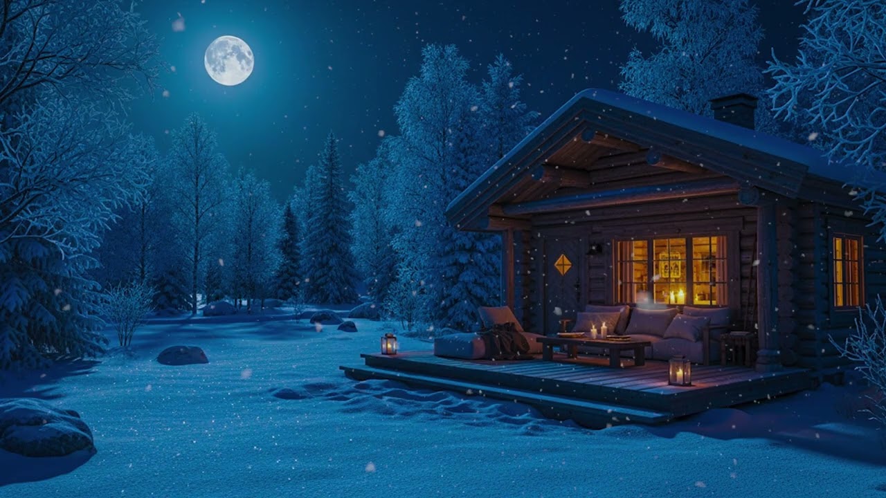 Warm & Cozy House Ambience in Winter