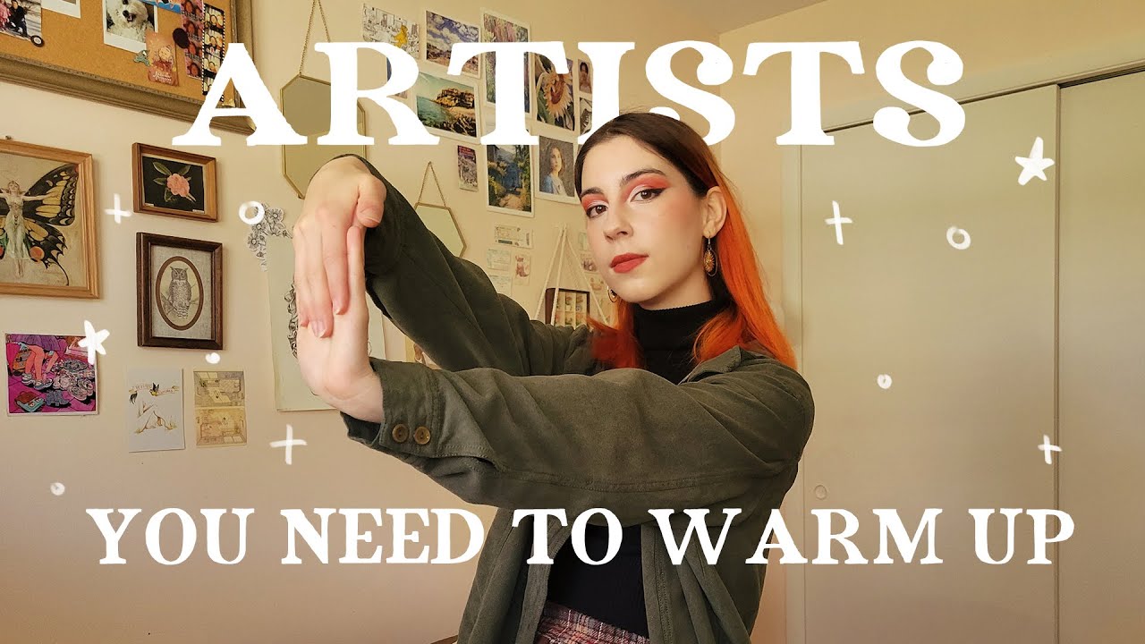 how to (actually) warm up before drawing & painting