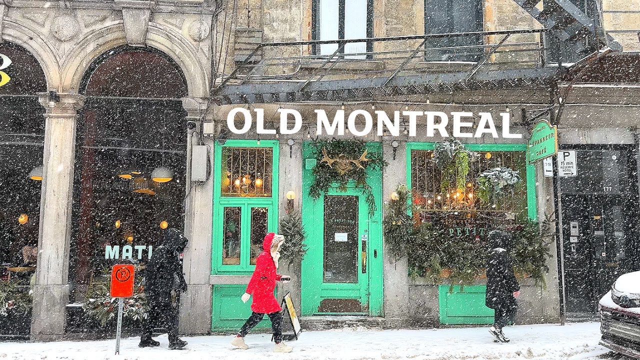 [4K]🇨🇦 Монреаль в метель | Романтический зимний побег☃️🌨️ Февраль 2025 г.