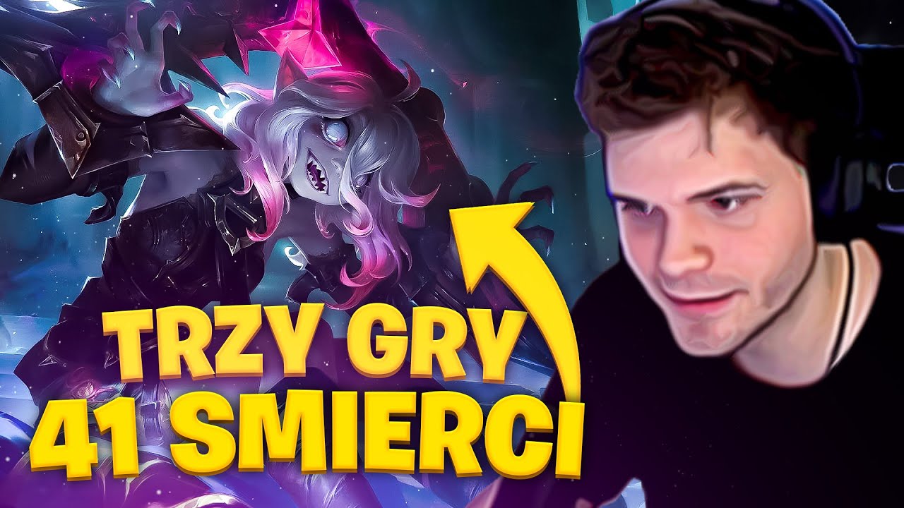 GUCIO I LEAGUE OF LEGENDS I NOWA POSTAĆ! TRZY GRY 41 ŚMIERCI.. I NAJLEPSZE MOMENTY STRIMA #541