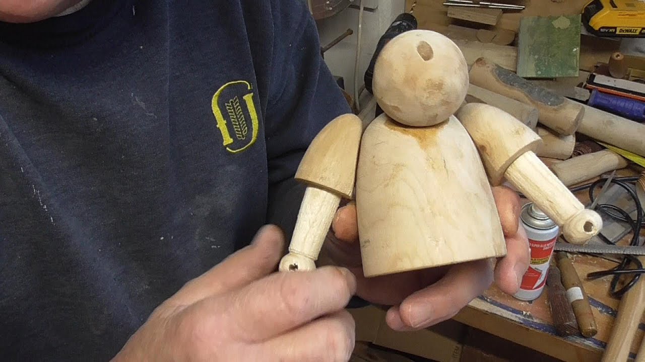 woodturning a pipe puffing farmer