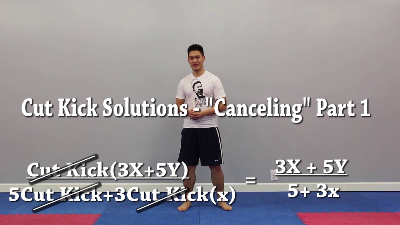 Solutions to the Cut kick in Taekwondo Sparring!- Cancelling Part 1 of 2 태권도 겨루기