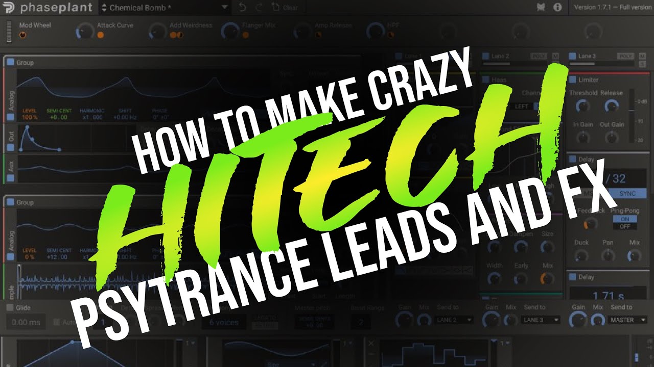 Как сделать сумасшедшие Hitech / ночные Psytrance-лиды и эффекты