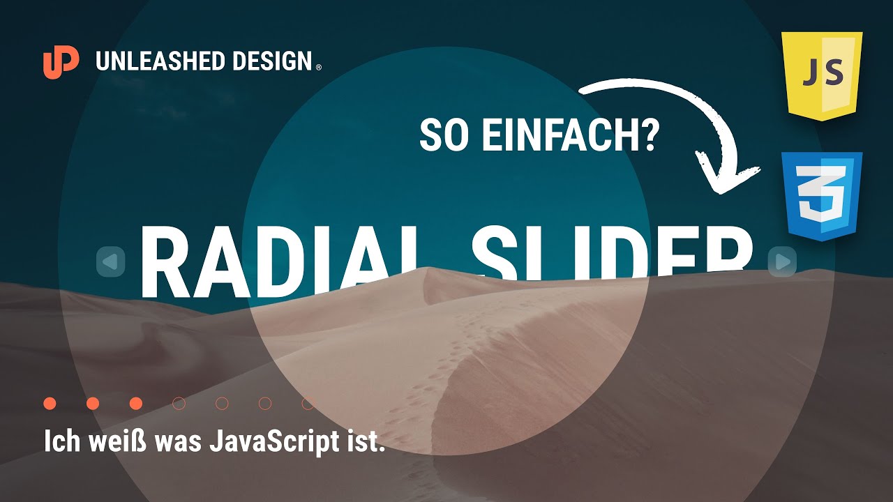 Einfacher als du denkst! Radial Slider mit JavaScript und CSS! [DE/Tutorial]