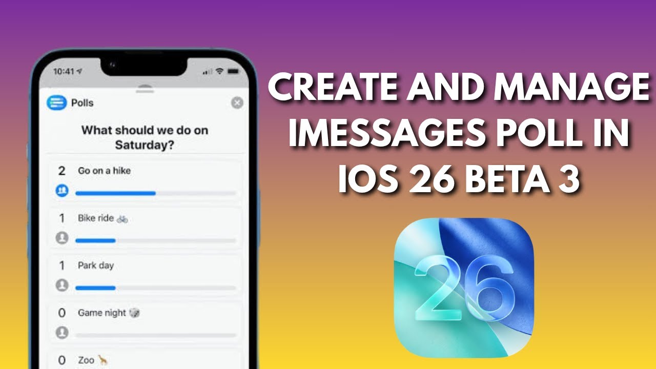 How To Create And Manage iMessages Polls In iOS 26 Beta 3