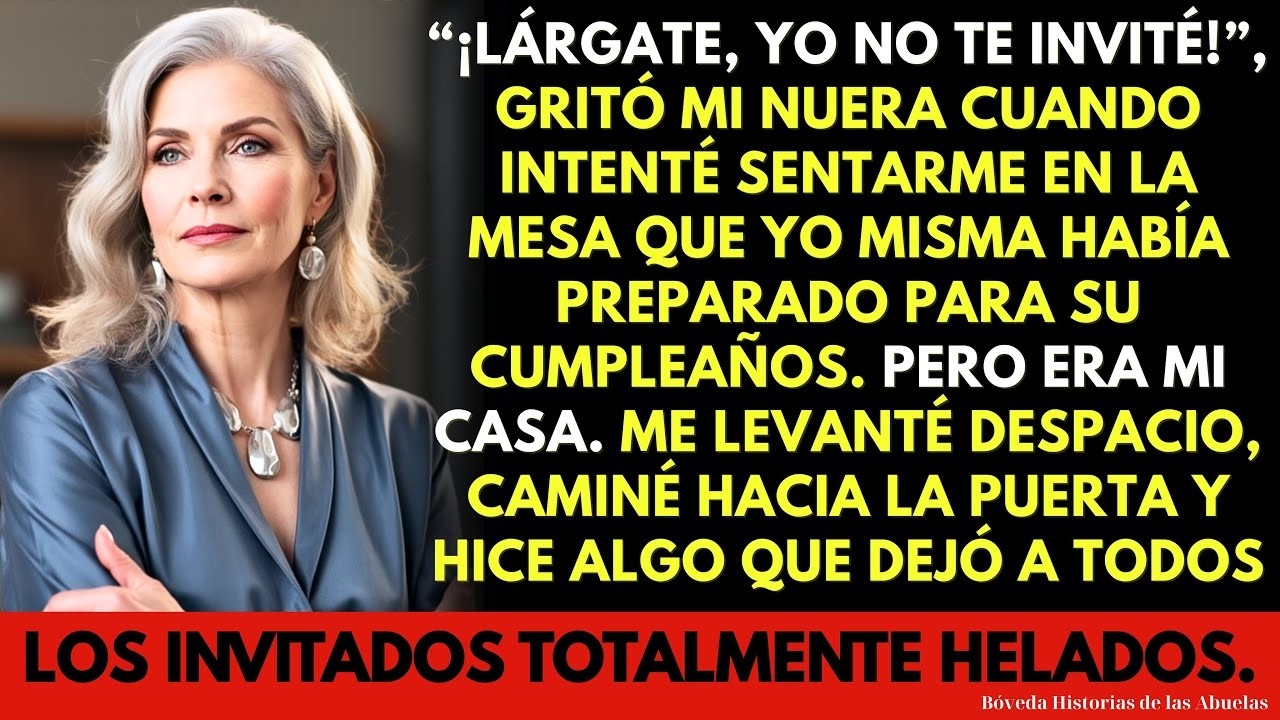Mi nuera gritó: “¡Lárgate, yo no te invité!” en mi propia casa… y lo que hice después los congeló