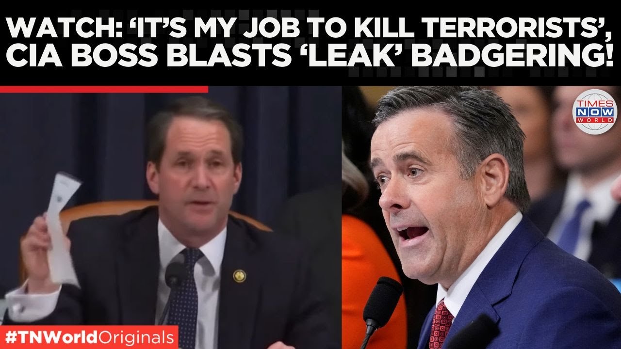 WATCH: CIA Director John Ratcliffe's 'Mic Drop' in Intelligence Committee Hearing | Times Now World