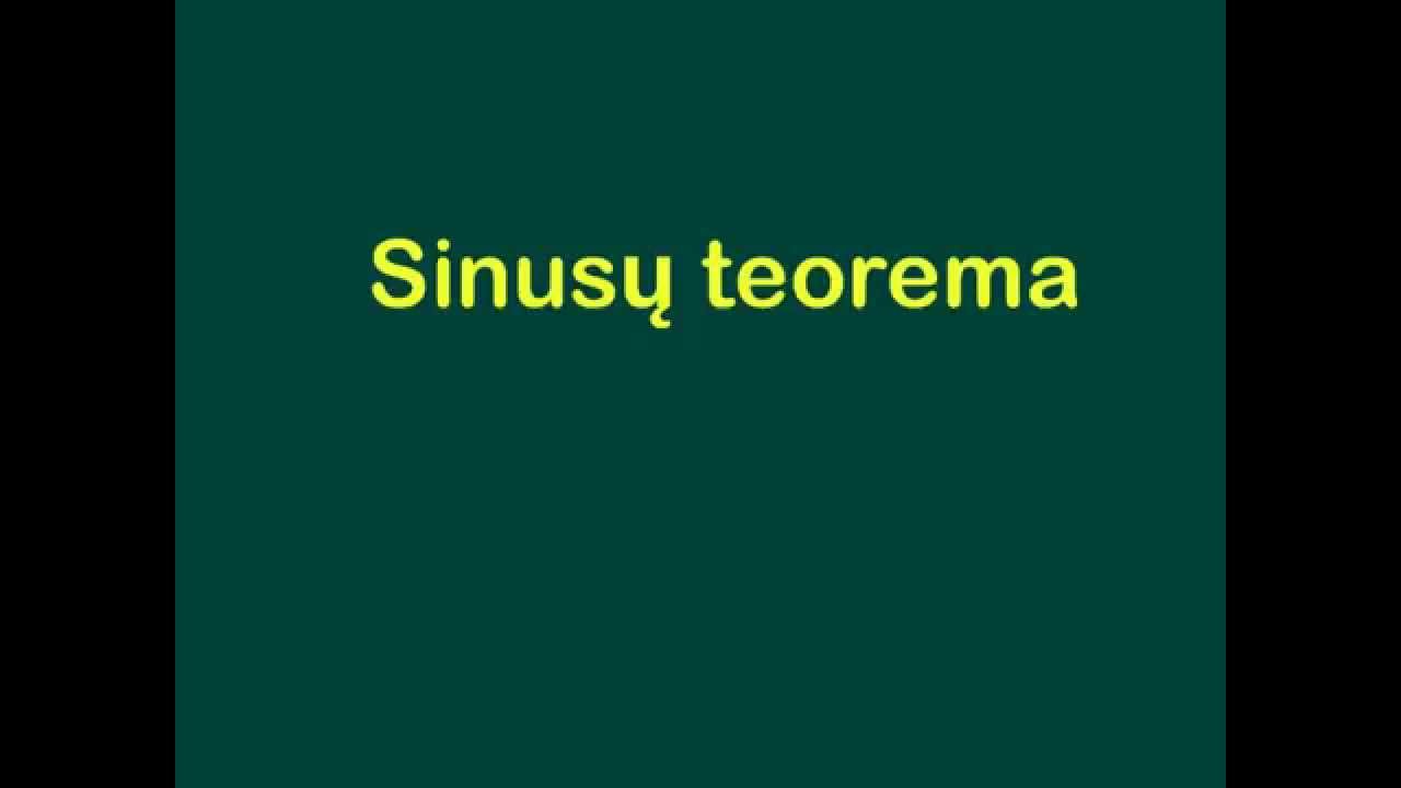 Sinusų teorema