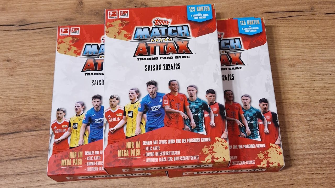 Topps Match Attax Bundesliga 2024/25 😱🔥 3× Mega Pack Opening
